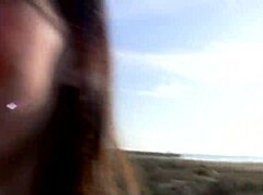 Skinny pretty amateur chick enjoys an outdoor quickie with a friend.