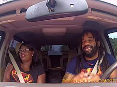 Black MILF Lisa Rivera gives sloppy head in Jacuzzi