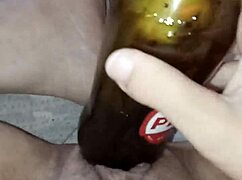 Gretala Excited Pregnant Woman Rubs Bottle On Juicy Pussy