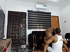 Holy Shit! Watch This Fat Ass Ebony Milf Take BBC Hard with Face Cum!