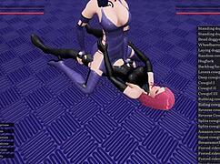 Two women explore femdom dynamics in a casual lesbian encounter.