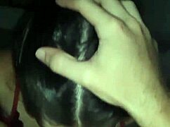 Novinha Debora Prado Sucks Monster Cock Deep in Brazilian POV Night Action with Cute Brown Eyes