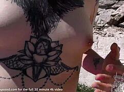 Risky Public Lesbian Pussy Licking on Vacation in the Open Air