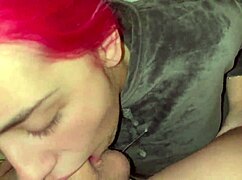 Hard sloppy throat fucking deepthroat with gagging and rough domination in bdsm scene.