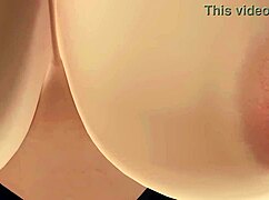 Close up of the big tits and ass of the secretary in DoA5