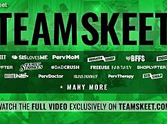 cute petite 18+ stepsis gets pussy split open by monster cock during risky goth sex game