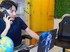 Latina Brunette Rides To Pay Debt