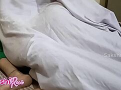 desi stepson sneaks to stepmom, rips shalwar, licks and bangs! 😍
