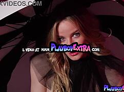 Skinny naked teen blondie Roxy Shaw poses for Playboy