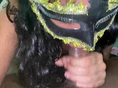 A latina woman in lingerie shares a homemade story with her neighbor at dawn