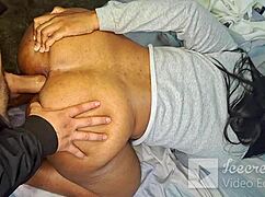 身材火辣黑妹全根鸡巴插进尖叫高潮，猛打巨黑臀