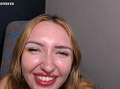 Kitty Marie gives perfect BBC handjob to completion