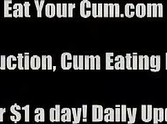 i make you swallow your cum in this bdsm humiliation session