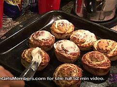 Cooking Naked With Raquel, Her Big Tits On Display.