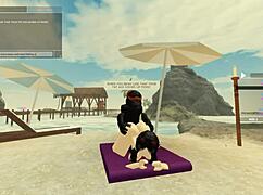 靠，湿腿骑着怪物鸡巴，狗爬式狂野干！😜