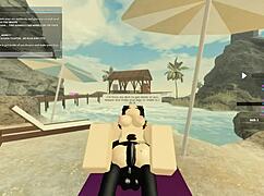 靠，湿腿骑着怪物鸡巴，狗爬式狂野干！😜