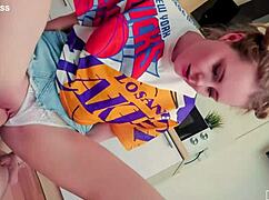 intense workout with step sister elena ross in wild trailer with subtitles