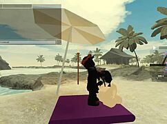 靠，湿腿骑着怪物鸡巴，狗爬式狂野干！😜