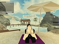 靠，湿腿骑着怪物鸡巴，狗爬式狂野干！😜