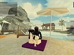 靠，湿腿骑着怪物鸡巴，狗爬式狂野干！😜