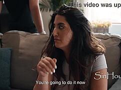 Syren De Mer takes on a hardcore gangbang with big cocks outdoors. Her big ass gets all the action!