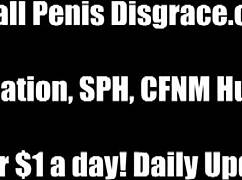 Discussing your small penis in a femdom humiliation session