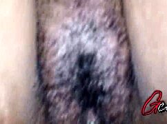 got a wild close-up with hairy creamy pussy and bbc action