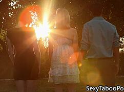 Horny Babes with Piercings and Tattoos Share Cock in Threesome