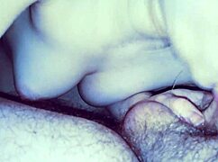 i gave my girlfriend a cumshot in bed, she swallowed it all like a good teen babe, but i messed up the aim a bit