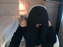 Jessica's solo play: teasing and fingering her pussy
