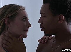 Hot Latina Vanessa Sky Rides Black Stud Ricky Johnson's Monster Cock Hard Like Crazy Cowgirl, Swallowing His Cum After Intense Bang