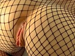 oh wow, check out this petite girl's tight shaved pussy with fat lips taking a huge creampie!