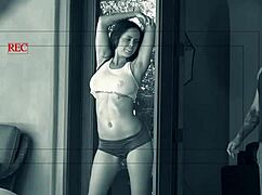 Brandy endures deep anal sex on the couch with her mother-in-law