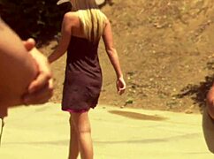 Holy Hell! Eva Angelina Deepthroats and Fucks Thick Dick Outdoors!