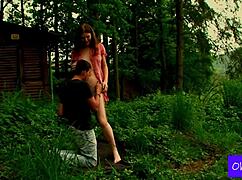 Karolina and Evzen sneak a hot session in the dorm with roommates around. Their first homemade video gets wild!