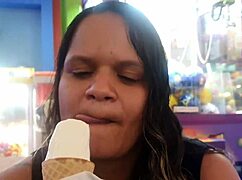 Big cock Latina teen gets wild in public