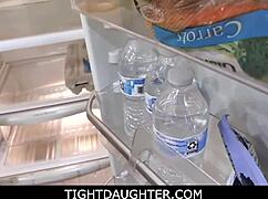 Ember Snow, stepdaughter from an Asian background enjoys sexual relations with her stepfather who has a large penis