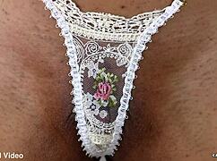 i'm watching monica jade teasing her pussy in blue lingerie, it's so sexy close up