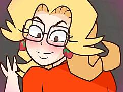 I love this sexy blonde teacher in anal scenes with orgasms