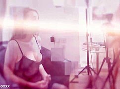 British nurse in lingerie gets her tight slit devoured from a female point of view.