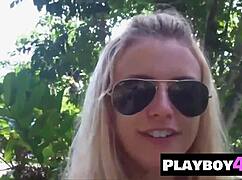 i small tits blonde milf karina marie show stunning ass and pose with sexy stockings on