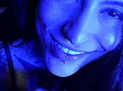 i'm so into this brazilian tattooed latina with huge tits and piercings, her nipples are amazin and she loves tongue play on her big ass