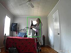 hidden camera catches step mom coming home from shopping, trying on new clothes, and masturbating