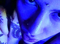 i'm so into this brazilian tattooed latina with huge tits and piercings, her nipples are amazin and she loves tongue play on her big ass