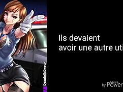 French amateur girl makes a fool of herself with a joystick JOI