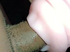 Kissy gives blowjob then gets filled with cum during quickie