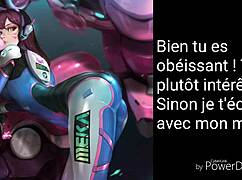 French amateur girl makes a fool of herself with a joystick JOI