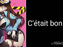 French amateur girl makes a fool of herself with a joystick JOI