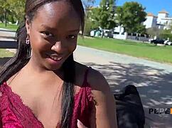 ebony goddess paris gets pussy drilled by monster cock