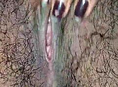 Beautiful desi hairy pussy captured in intimate detail during intense action